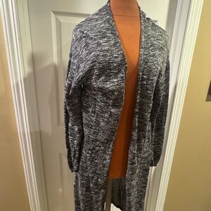 L Divided Heather Gray Women's Cardigan Sweater